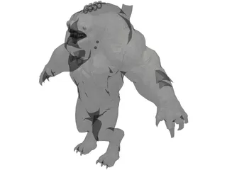 Saddle Beast 3D Model preview