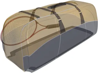 Racket Bag 3D Model preview