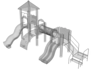 Children Playground 3D Model preview