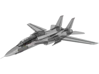 F-14A Tomcat 3D Model preview