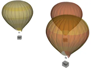 Balloons 3D Model preview