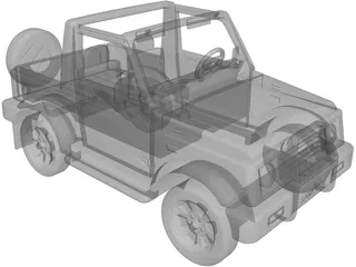 Suzuki Samurai 3D Model preview