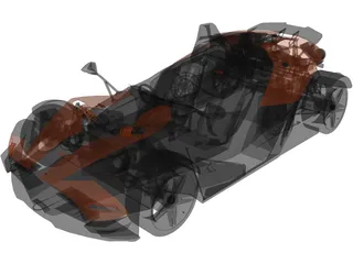 KTM X-Bow R (2011) 3D Model preview