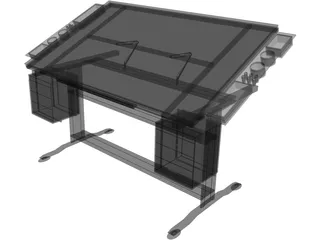 Art Table 3D Model preview