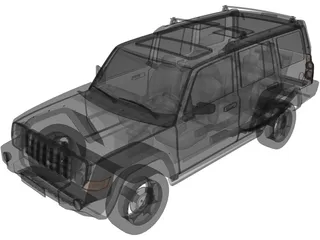 Jeep Commander (2007) 3D Model preview