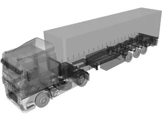 DAF XF 3D Model preview