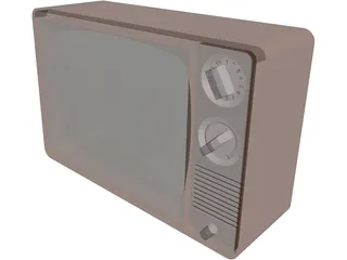 Old TV 3D Model preview