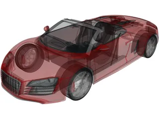 Audi R8 V10 Spyder (2012) 3D Model preview