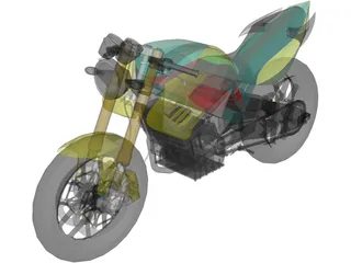 Honda Tiger Revo 200 3D Model preview