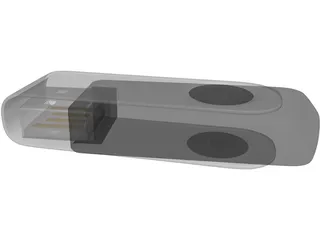 USB Flash Drive 3D Model preview