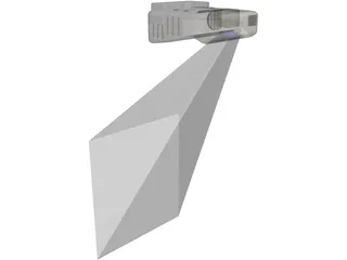 Epson EB-475Wi Projector 3D Model preview