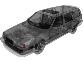 Volvo 850R Estate 3D Model preview