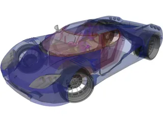 Koenigsegg CC (2008) 3D Model preview