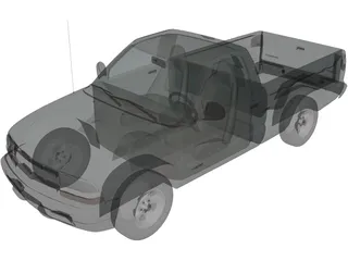 Chevrolet S10 Pickup 3D Model preview