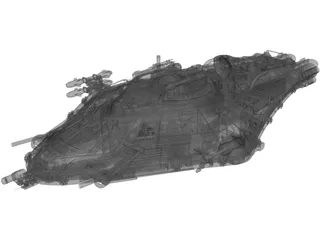 Spaceship 3D Model preview
