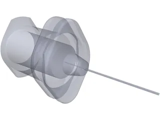 Luer Lock Needle 3D Model preview