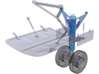 Nose Landing Gear 3D Model preview