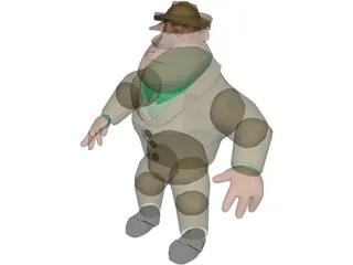 Al Character Safari Theme 3D Model preview