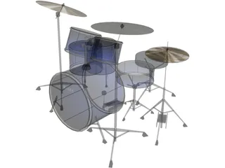 Kama Custom Drumkit 3D Model preview