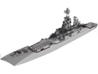 Kirov Russian Kreiser 3D Model preview