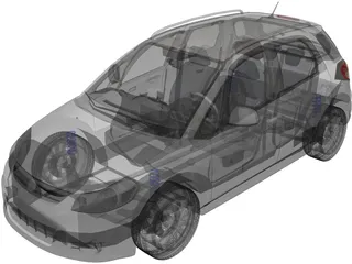 Fiat Sedici (2011) 3D Model preview