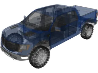 Ford F-150 SVT Raptor (2010) 3D Model preview