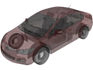 Honda Civic Sedan VIII 3D Model preview