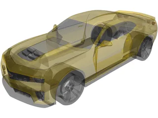 Chevrolet Camaro ZL1 (2012) 3D Model preview