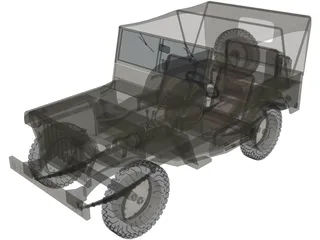 Jeep Willys 3D Model preview
