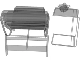 Chair Lounge 3D Model preview
