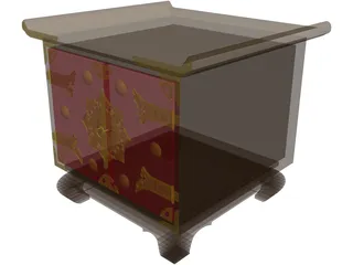 Oriental Rack 3D Model preview