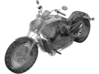 Harley-Davidson VROD 3D Model preview