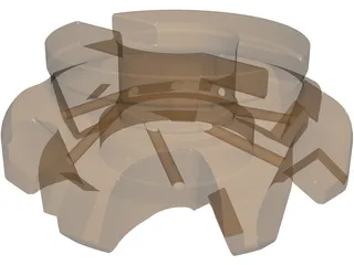 Face Mill 3D Model preview