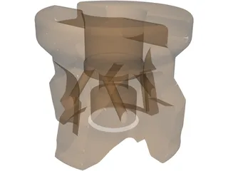 Aluminum Face Mill 3D Model preview