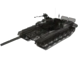 T90 Russian Tank 3D Model preview