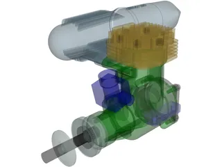 OS Nitro Engine Class 90 3D Model preview