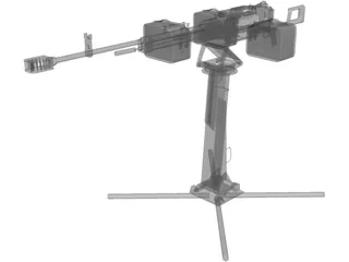 Kord Machine Gun 6P50-3 3D Model preview