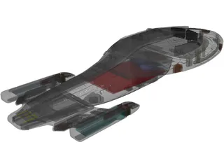 Star Trek USS Voyager 3D Model preview