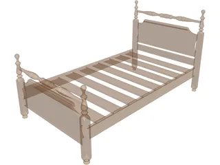 Bed 3D Model preview