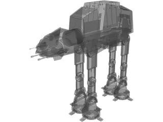 Star Wars Imperial ATAT 3D Model preview