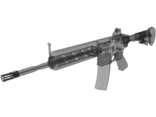 HK 416D 3D Model preview