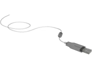 USB Cable 3D Model preview