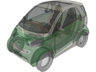 Smart Fortwo 3D Model preview