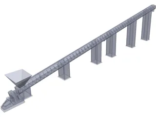 Helix Conveyor 3D Model preview