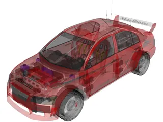Mitsubishi Lancer WRC 3D Model preview
