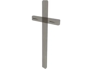 Roman Cross 3D Model preview