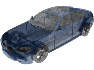BMW M5 (2012) 3D Model preview