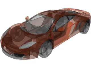 McLaren MP4-12C 3D Model preview