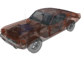 Ford Mustang Shelby GT500 3D Model preview