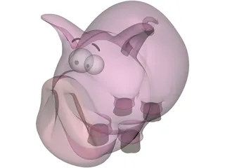 Pig Toy 3D Model preview